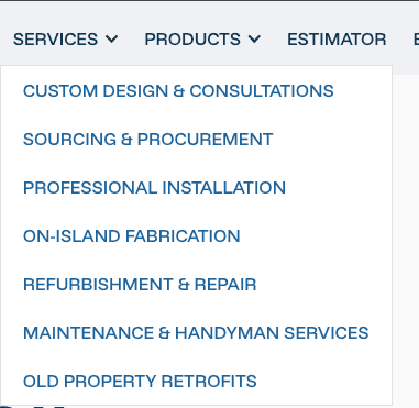 Core service pages Massic builds for a business
